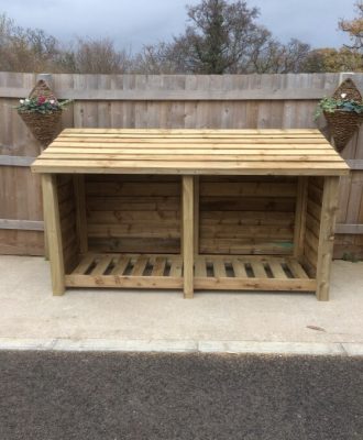 Gidleigh 4ft Double Bay Log Store